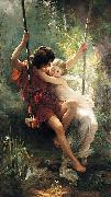 Pierre Auguste Cot Spring. oil on canvas